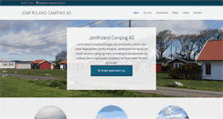 Desktop Screenshot of jomfrulandcamping.no