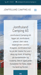 Mobile Screenshot of jomfrulandcamping.no